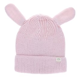 bonnet bébé lapin rose pale