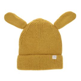 bonnet lapin jaune miel