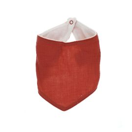 bavoir bandana terracotta