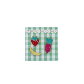 lot de 3 pins fraise radis banane