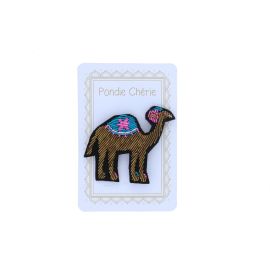 Broche dromadaire brodé inde