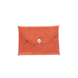 petit porte monnaie enveloppe orange pailleté 