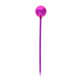 stylo boule disco fuschia