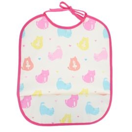 bavoir imperméable chats pastel multicolore miaou