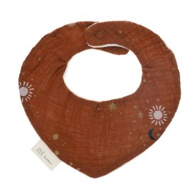 bavoir bandana éponge marron curiosité du ciel