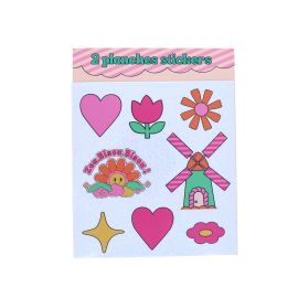 planches de stickers chacha pop zou bisou bisou