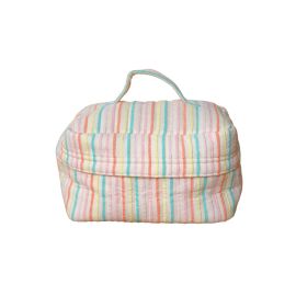 trousse de toilette vanity rayé multicolore