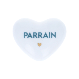 coeur porcelaine parrain