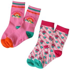 lot de deux paires de chaussettes tulipes enfant