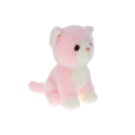 peluche chaton rose collection miaou enfant