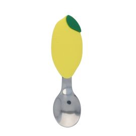 cuillere en silicone enfant manche citron