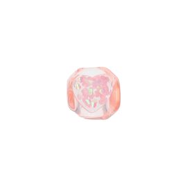 Bague cœur confettis rose pâle