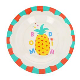 assiette mélamine ananas bom dia