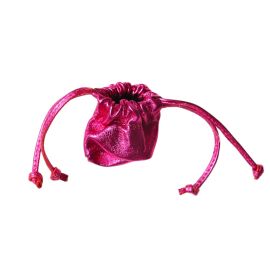 porte-monnaie bourse en cuir rose fuchsia