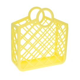 panier en silicone jaune