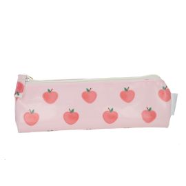 trousse toile cirée pommes roses