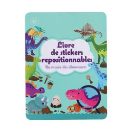 Livre de stickers repositionnables Musée des dinosaures