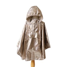 cape de pluie enfant foil doré