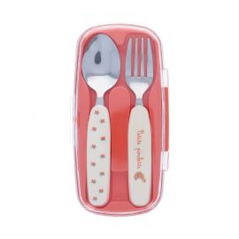 Set couverts enfant Petite poule rousse