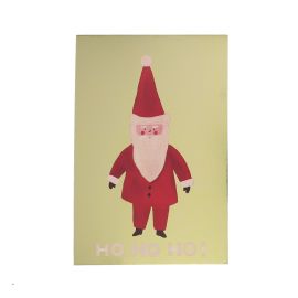 carte pere noel Ho Ho Ho doré