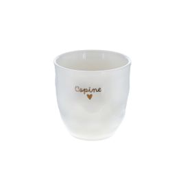 tasse à café copine coeur doré