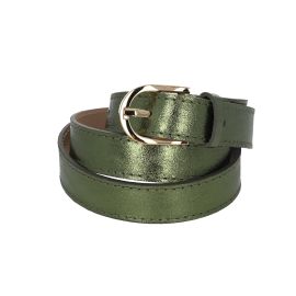 ceinture en cuir vert olive accessoires mode femme