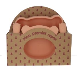 coffret premier repas silicone pêche