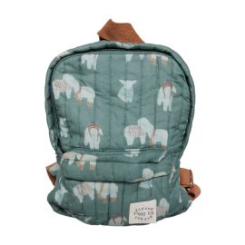 sac à dos popeline verte enfant doux comme un agneau