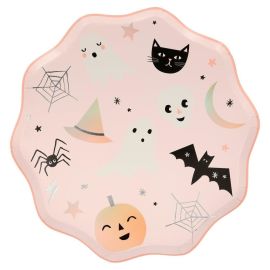 Lot de 8 assiettes en carton halloween