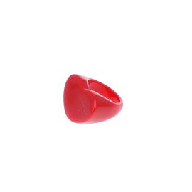 grosse Bague plastique  coeur rouge