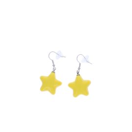 boucles d'oreilles étoile jaune