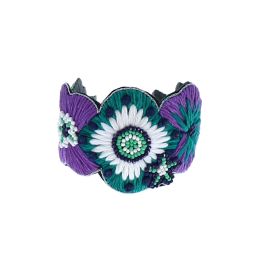 Bracelet fleurs violettes