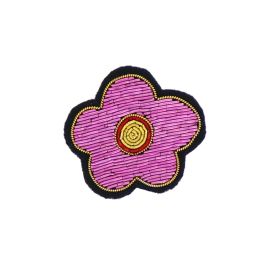 Broche fleur rose