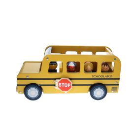 bus scolaire en bois