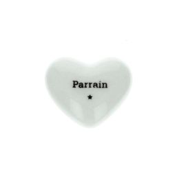 Coeur porcelaine Parrain