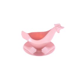 coquetier en plastique rose