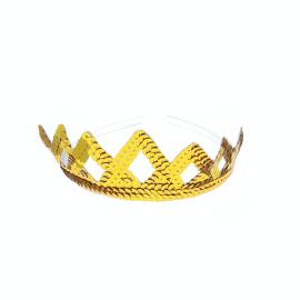 Couronne sequins dores