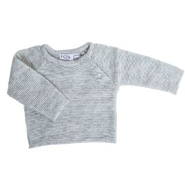 Tricot laine gris