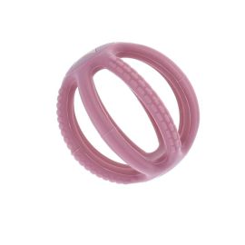 Hochet silicone rose