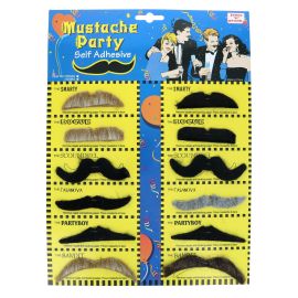 Lot de 12 moustaches