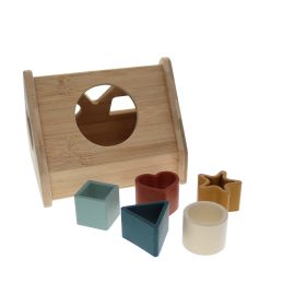 Maison a formes bois silicone bébé