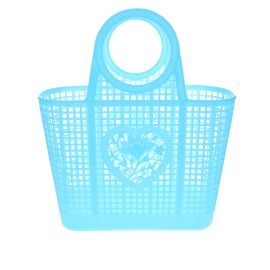 Panier shopping plastique bleu