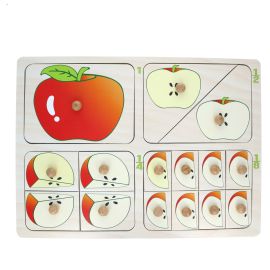 Puzzle en bois pomme