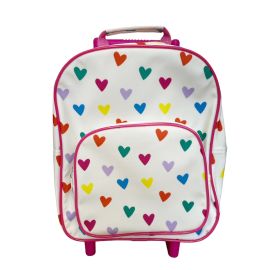 sac à roulettes enfant multicoeurs