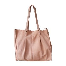 Sac tote en cuir rose