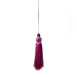 tassel pompon rose fuchsia