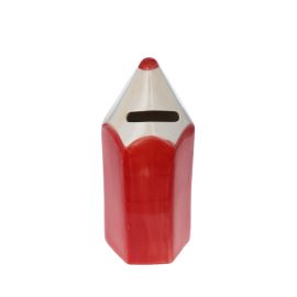 tirelire crayon rouge