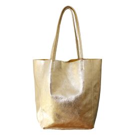 Sac tote bag doré