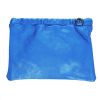 Sac pochette cuir bleu électrique