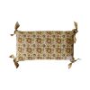 Coussin rectangulaire velours et block print - Delhi d'antan